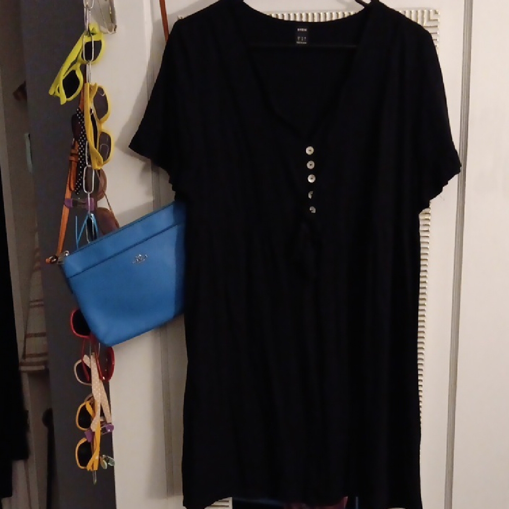 SHEIN Black Short Sleeve Dress